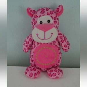 Goody Toy 11" Tiger Plush Stuffed Animal Pink Leopard Spots White Green